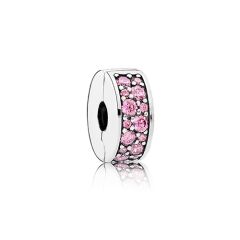 Pandora Silver Pink Shinning Elegance Clip
