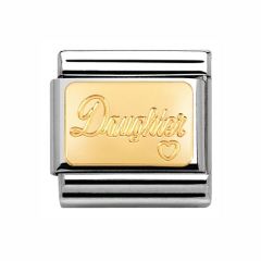 Nomination Daughter 18 ct Gold & Steel Composable Charm