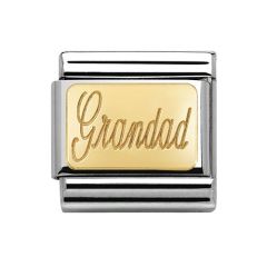 Nomination Composable Classic 18ct Gold Grandad Charm