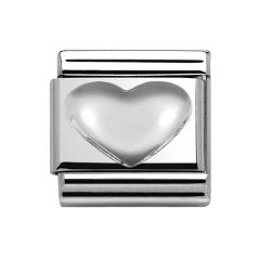 Nomination Composable Classic Silver Raised Heart Charm