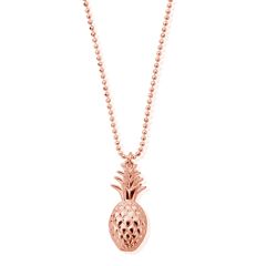 Chlobo Rose Gold Plated Pineapple Necklace
