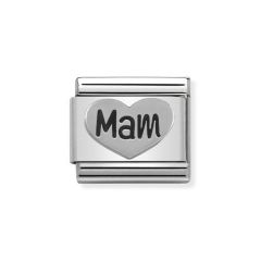 Nomination Mam Heart Silver & Enamel Composable Classic Charm