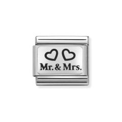 Nomination Mr & Mrs. Silver & Steel Composable Classic Charm