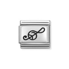 Nomination Treble Clef Silver & Steel Composable Classic Charm