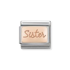 Nomination Sister 9 ct Rose-Gold & Steel Composable Classic Charm