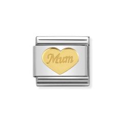 Nomination Mum Steel & 18 ct Gold Composable Classic Charm