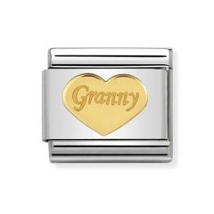 Nomination Composable Classic Granny Heart Yellow Gold Charm