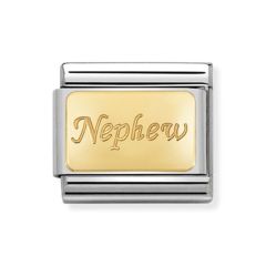 Nomination Composable Classic Nephew Gold & Steel Charm