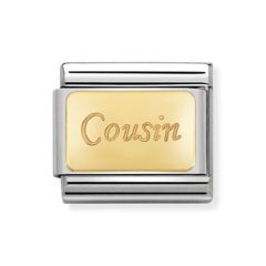 Nomination Composable Classic Cousin Gold & Steel Charm