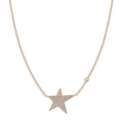 Nomination Stella 22 ct Rose-Gold Plated Silver Star & Stones Necklace
