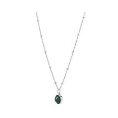 Daisy Silver Green Aventurine Healing Stone Necklace