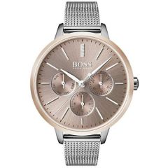 BOSS Watches Symphony Steel & Rose-Gold Dial 38 mm Ladies' Watch