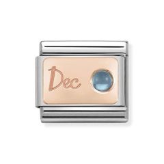 Nomination Composable Classic December 9 ct Rose & Steel Charm