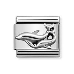 Nomination Composable Classic Dolphin Silver & Steel Charm