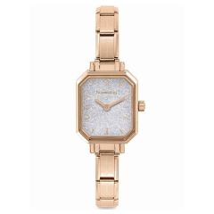 Nomination Composable Classic Rose Steel & Silver Glitter Dial Watch
