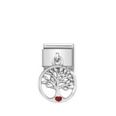 Nomination Hanging Silver Tree of Life Charm