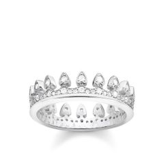 Thomas Sabo Silver Sparkle Crown Ring