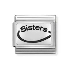 Nomination Composable Classic Sisters Infinity Steel & Silver Charm