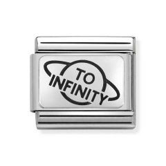 Nomination Composable Classic To Infinity Steel & Silver Charm