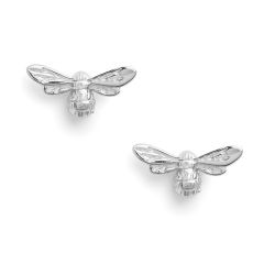 Olivia Burton Lucky Bee Stud Earrings in Silver