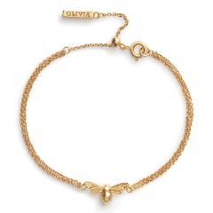 Olivia Burton Lucky Bee Chain Bracelet in Gold