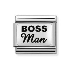 Nomination Composable Classic Boss Man Steel & Silver Charm