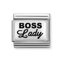 Nomination Composable Classic Boss Lady Steel & Silver Charm