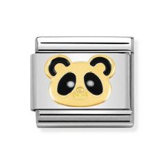 Nomination Composable Classic Panda Steel & Gold Charm