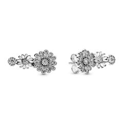 Pandora Sparkling Daisy Flower Silver Stud Earrings