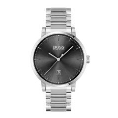 BOSS Watches Confidence Stainless Steel & Black Dial 42MM Men's Watch
