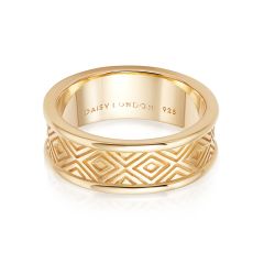 Daisy Artisan Gold-Plated Chunky Ring