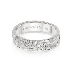 Daisy London Artisan Sterling Silver Woven Stacking Ring