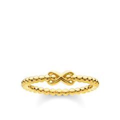 Thomas Sabo Infinity Gold-Plated Beaded Ring