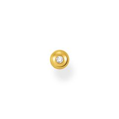 Thomas Sabo Charming White Stone Gold Single Stud Earring