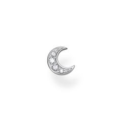 Thomas Sabo Charming Moon Pave Silver Single Stud Earring