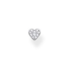 Thomas Sabo Charming Heart Pave Silver Single Stud Earring