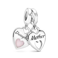Pandora Moments Mother & Daughter Silver Split Dangle Charm