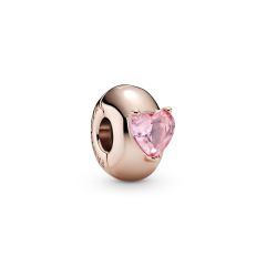 Pandora Moments Pink Heart Solitaire Clip Charm