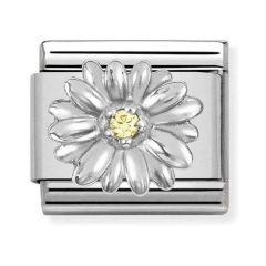 Nomination Composable Classic Steel Daisy Flower Link Charm