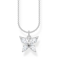 Thomas Sabo Charming Butterfly Silver Pendant Necklace