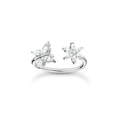 Thomas Sabo Butterfly & Flower Silver Open Ring
