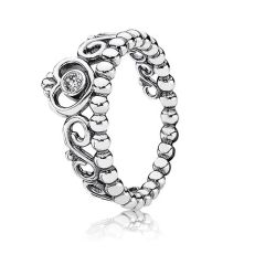 Pandora Princess Tiara Silver & Zirconia Ring