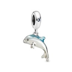 Pandora Moments Shimmering Dolphin Silver Dangle Charm