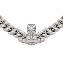 Vivienne Westwood Graziella Silver-Tone Small Chain Choker Necklace