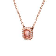 Swarovski Millenia Pink & Rose-Gold Tone Plated Necklace
