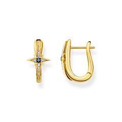 Thomas Sabo Royalty Star 18CT Gold-Plated Hoop Earrings