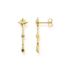 Thomas Sabo Royalty Star 18CT Gold-Plated Drop Earrings
