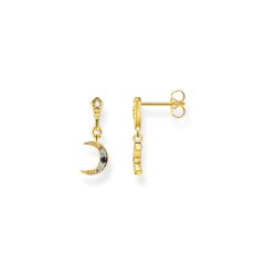 Thomas Sabo Royalty Moon 18CT Gold-Plated Drop Earrings