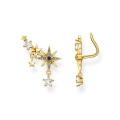 Thomas Sabo Royalty Stars 18CT Gold-Plated Climber Earrings