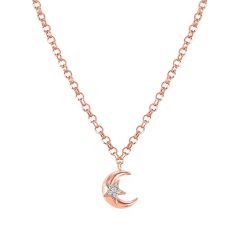 Nomination Sweetrock Rose-Gold Moon Necklace